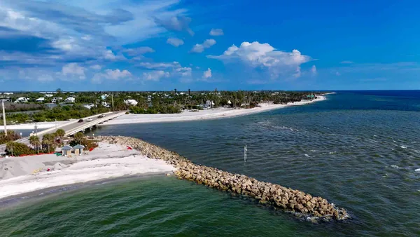 Turner Beach at the pass between Sanibel and Captiva